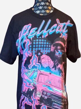 Dodge x Reason black Hellcat graphic tee, limited edition collab